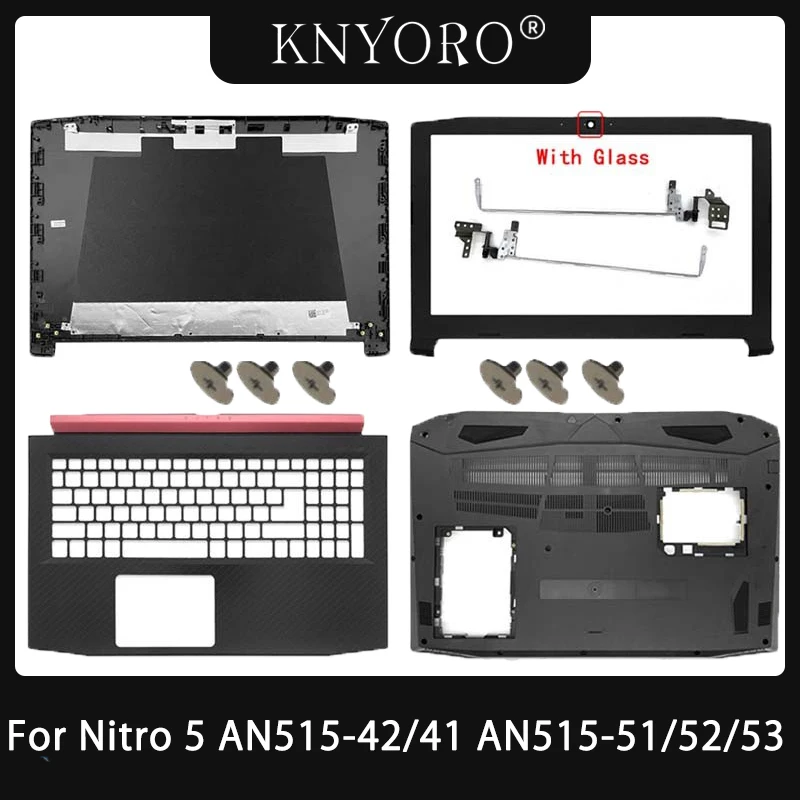 Per acer nitro 5 an515 52 cover AN515-42 41 AN515-51 AN515-53 N17C1 LCD Cover posteriore/lunetta anteriore/cerniere Palmrest Bottom Case