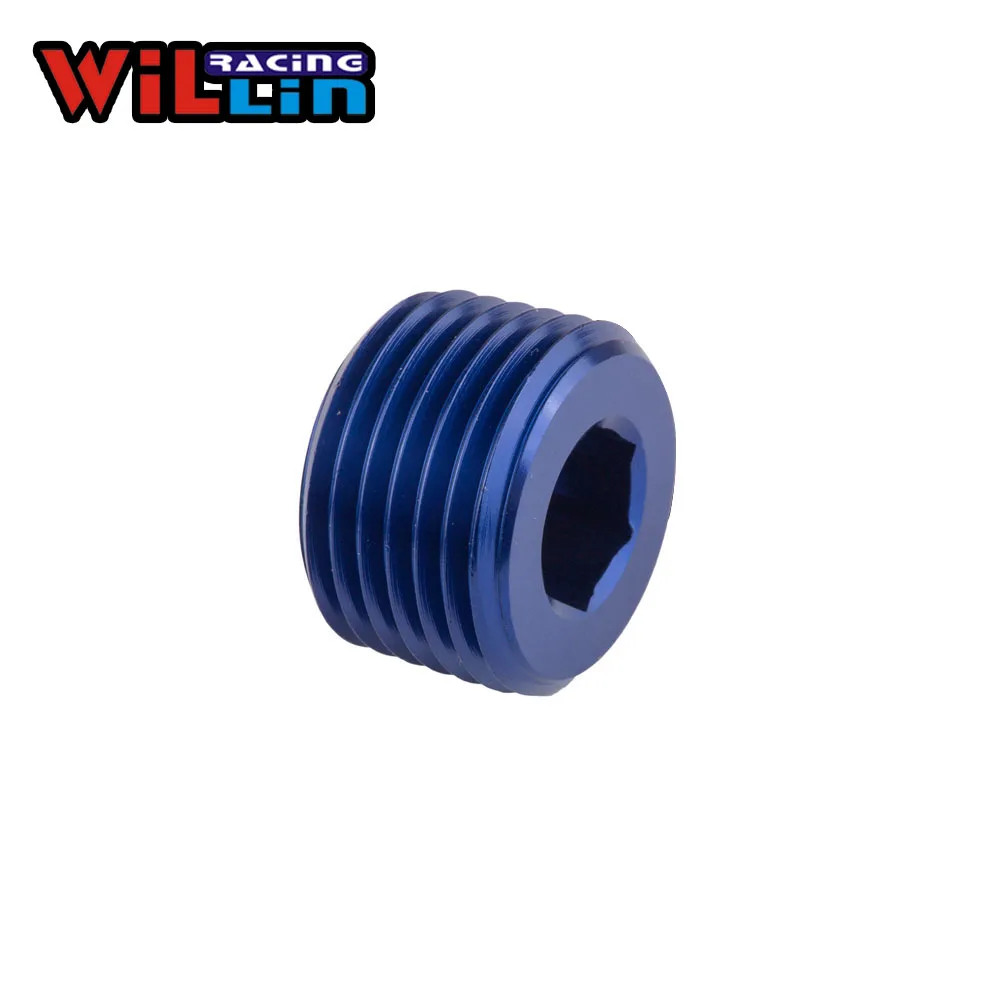 WILLIN 2pcs/pack Aluminum Steel 1/8" 1/4“ 1/2” 3/8“ 3/4”NPT Pipe Thread ...