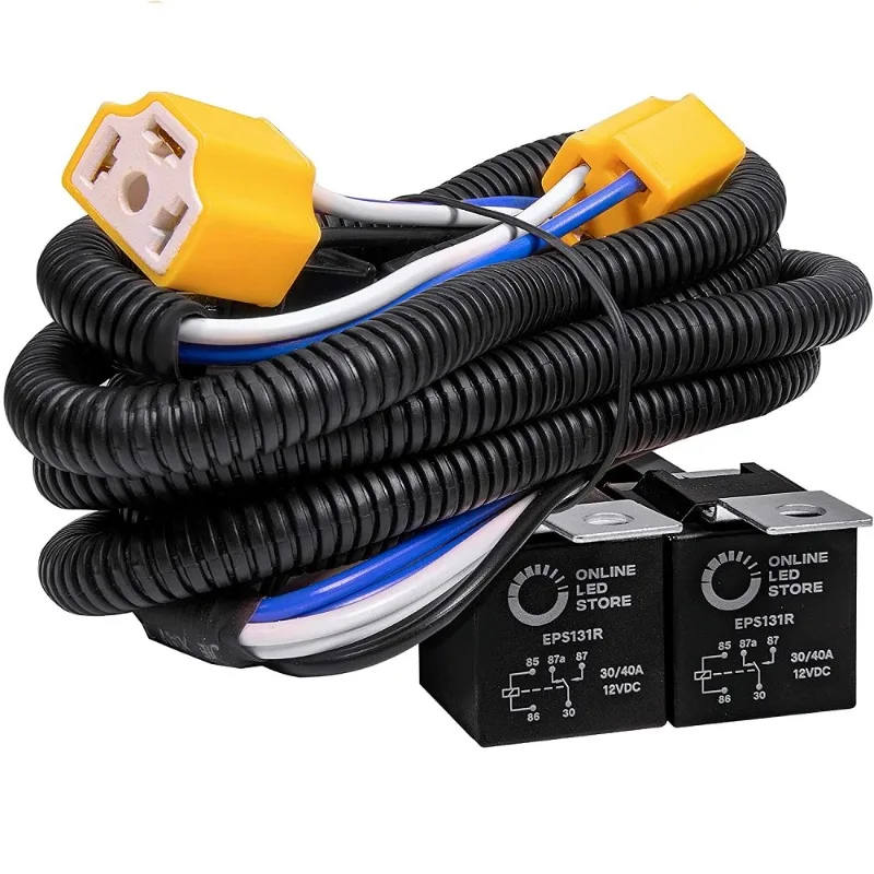 H4 LED Far Kablo Demeti Negatif Anahtarlı Dönüşüm Sigortalı Röle Kablo Demeti Kiti Subaru Toyota için