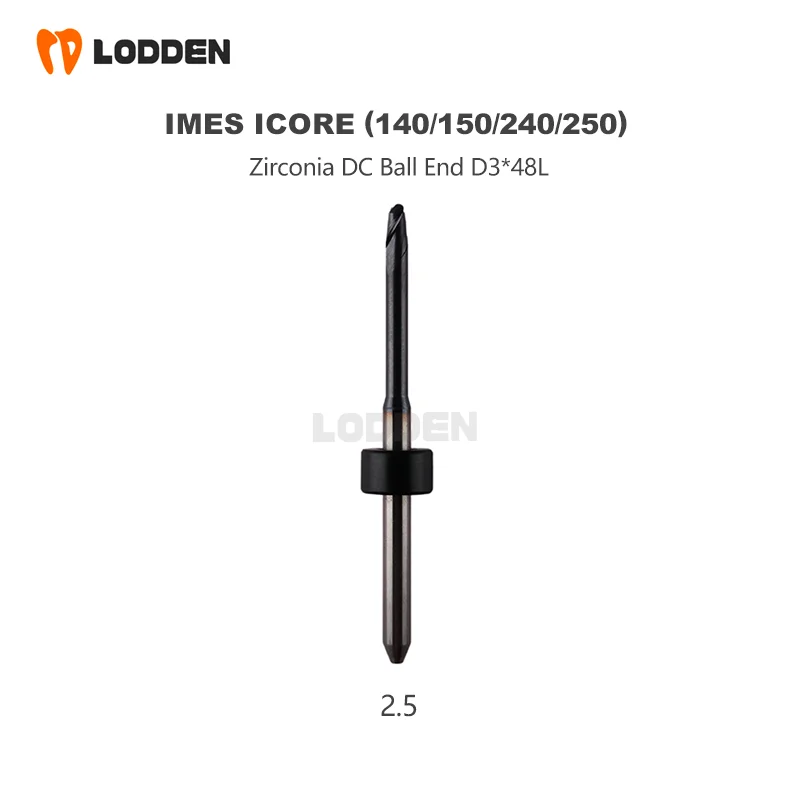 Dental material imes-icore 140i/150i/240i/250i für Zirkonoxid-Kugel fräser DC-Schleif bohrer d3 * 2.5/1.0/0,6 – Detail 4
