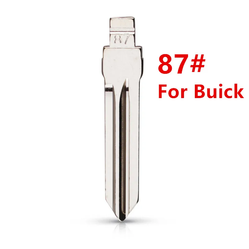 

10pcs / Lot #87 Blank Metal Uncut Flip KD VVDI Remote Key Blade for Buick LaCrosse Remote Key Wholesale