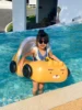 Baby Pool Floats With Canopie, Children's Swimming Pool Float Toys , Boys Girls Floating Row, Swimming Circle Beach Party 5