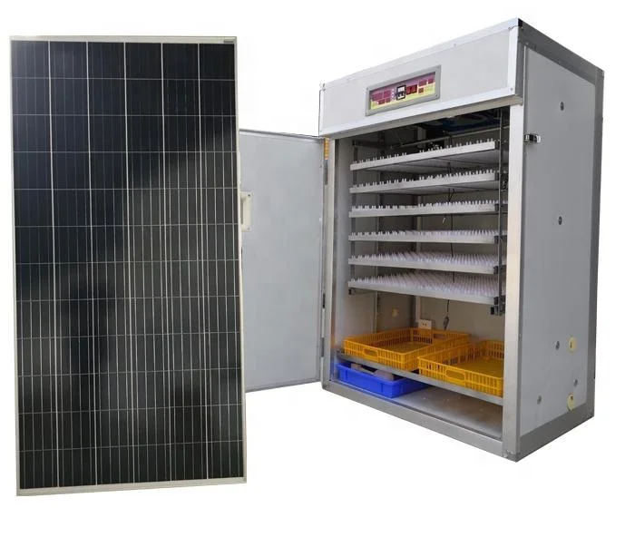 

Solar Power Agricultural 1056 Solar Hatching Egg Capacity Incubator Panels xm 18 Automatic Egg Incubator Controller