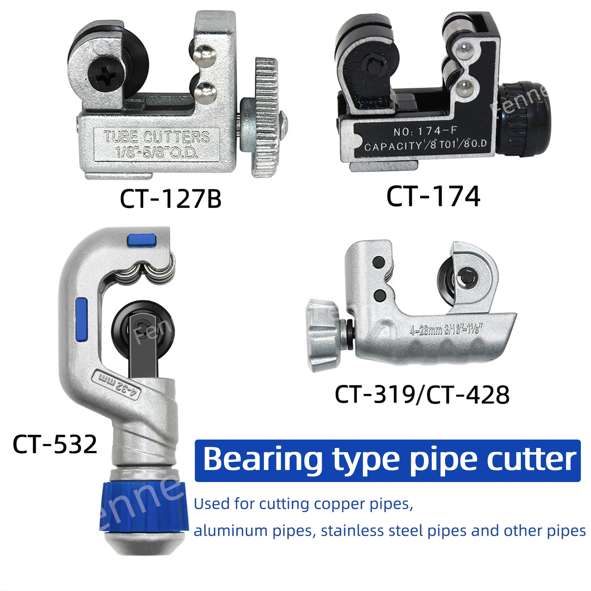 เครื่องตัดท่อชนิดแบริ่ง อุปกรณ์โรตารีแบบแมนนวล เครื่องปรับอากาศพีวีซี ท่อทองแดง เครื่องตัดท่อลูกฟูกสแตนเลส ทรงพลัง 1