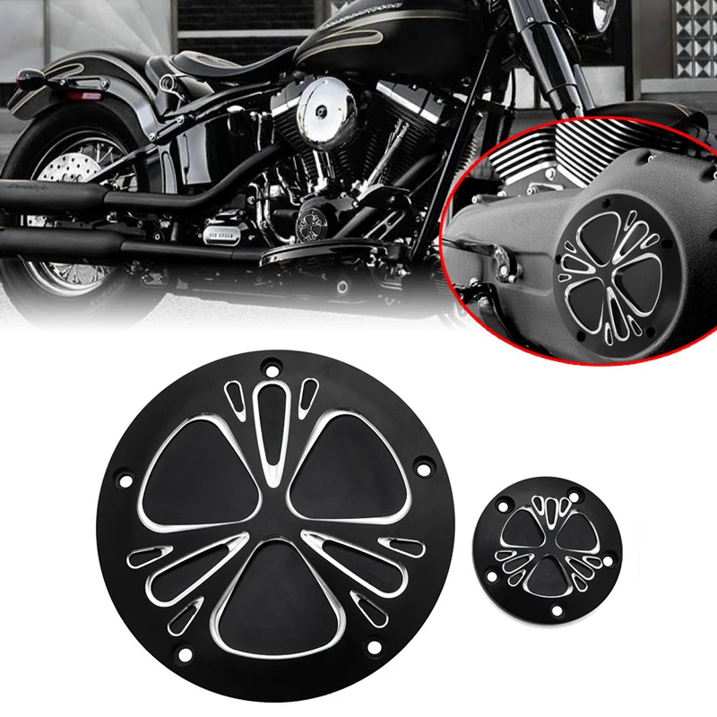 

Motorcycle CNC Derby Timing Timer 5 Holes Cover For Harley Touring Street Glide Softail Fat Boy Dyna Street Bob FLHR Road King