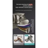 High-end bathroom copper alloy Wall Mounted Hot Cold Water Mixer Tap single Spout Single Handle For Bathroom Shower Basin G1/2 4