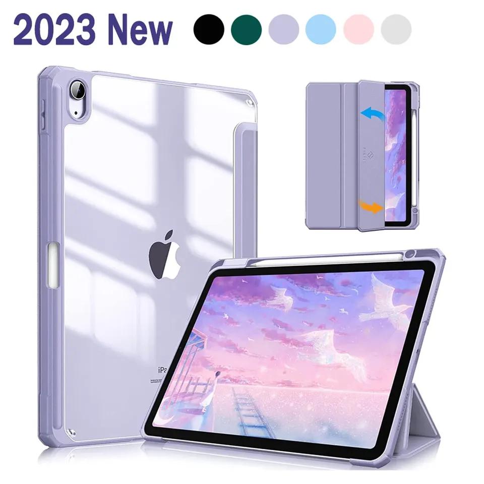 Fashion Star IPad Protective Case Pro 11 Rotating Air 4 5 Acrylic 10.2 Inch  Tablet 10th Generation Three Fold White Ipad Cover - AliExpress