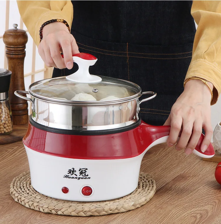 Multifunctional Electric Cooker Hot Pot Mini Nonstick Food Noodle