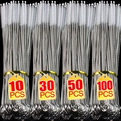 Stainless Steel Long Handle Cleaning Brushes - B- 17.5cm (100PCS)