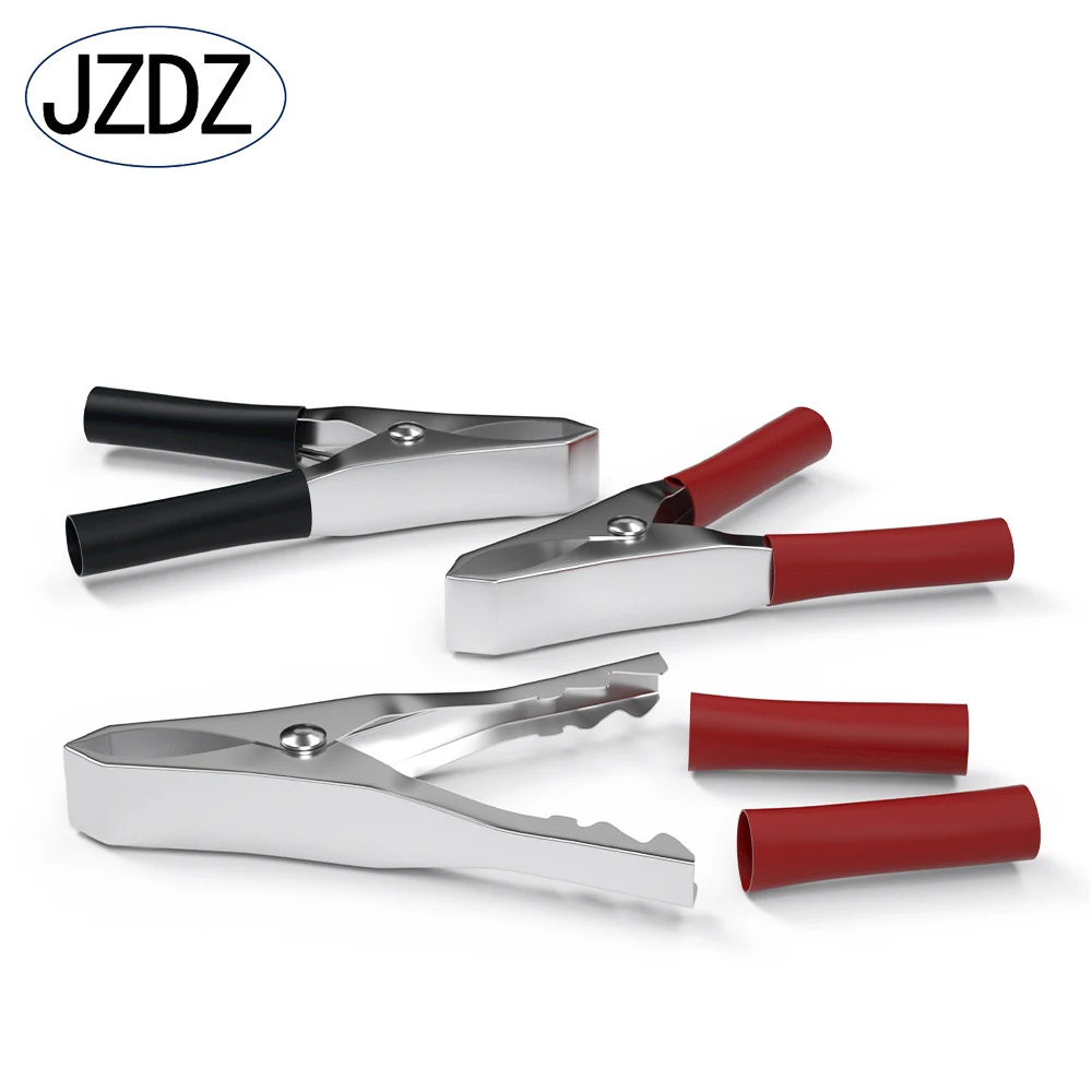 JZDZ 20PCS Insulated Alligator Clips Black Red Crocodile Clamps for Loaded Truck Car Battery Charging Electrical Testing J60013