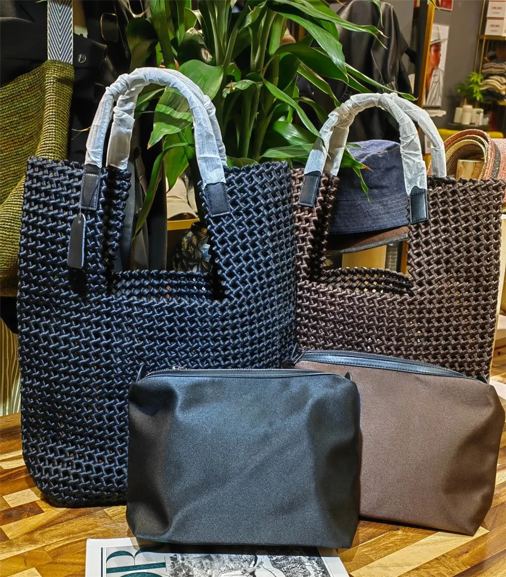 High Quality Women Woven Tote Bags Bag Large Capacity Bucket Bag Handbags Underarm Bags