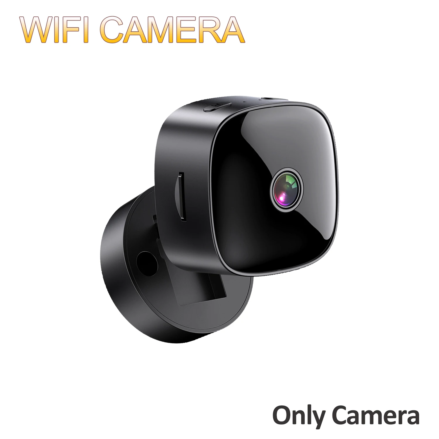 2026년형 새로운 보안 모니터링 고화질 회전식 2.4G WiFi 미니 카메라, 스마트 홈용, 64G 메모리 카드 지원
