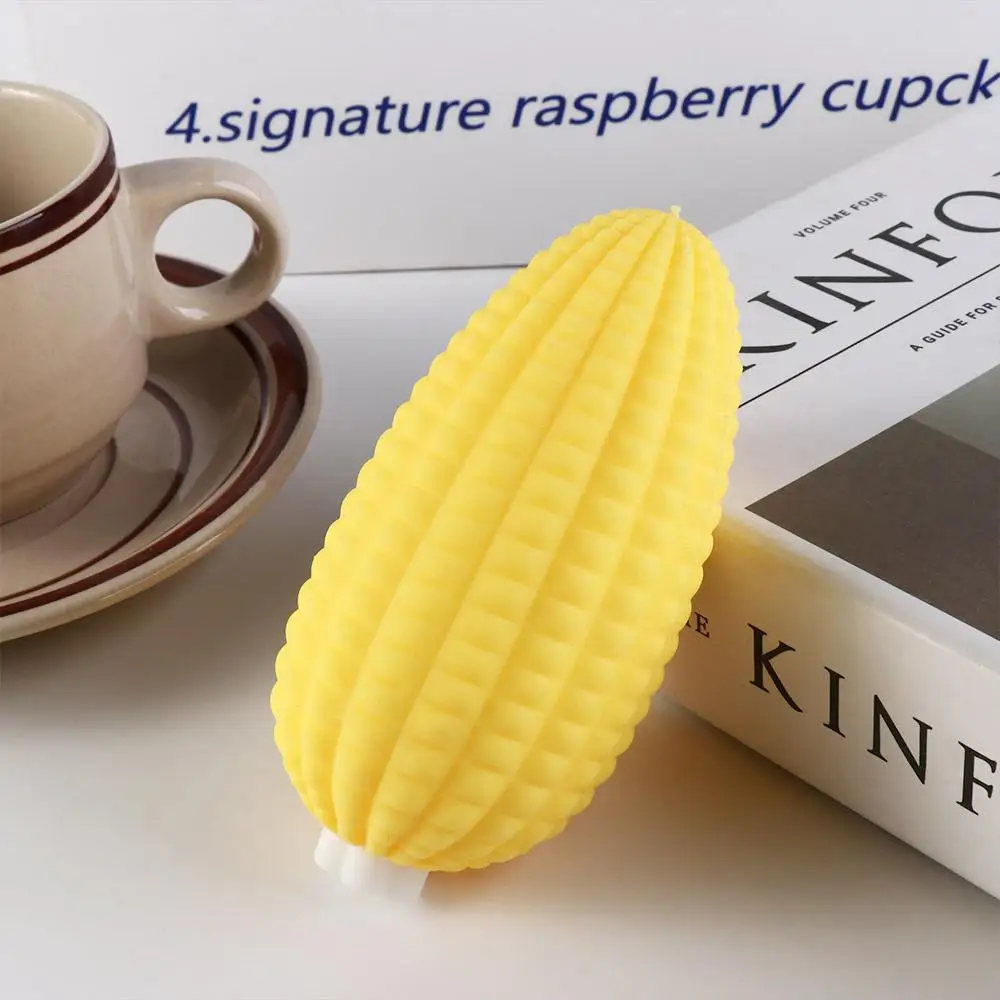 Sticky Cheese Squeeze Toy Slow Rebound Pinch Decompression Vent Antistress Simulation Corn Toy Squishy Slow Rising 5