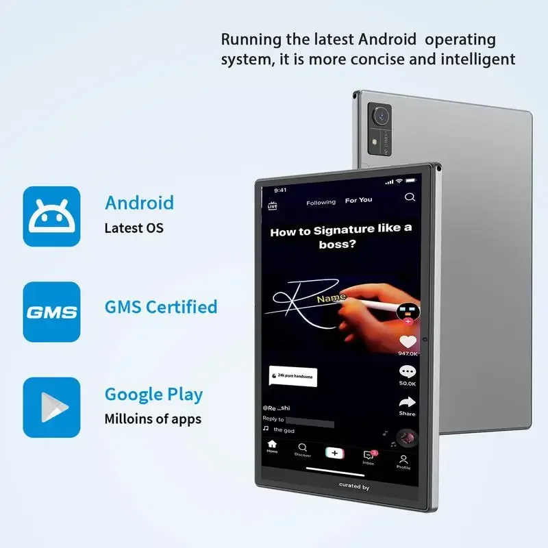 Relndoo-Android 14タブレット,オクタコア,wifi 5g,キーボード