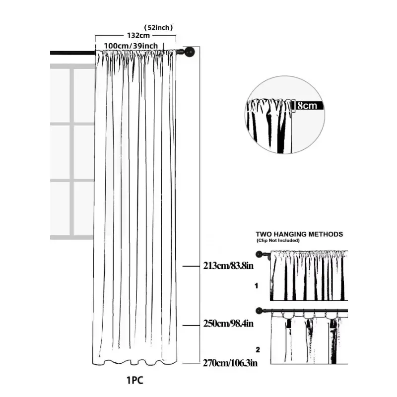 Curtains For Living Room French Lace Window Curtain 2025 New 1PC Modern Simple Simplicity Simple Lines 5