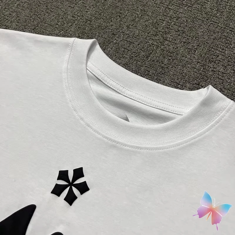 Summer White Short Sleeve Osbatt T-shirt Hight Quality Cotton Bat Foam Printed Round Neck Tshirts Fashion Street Men Women Tops
