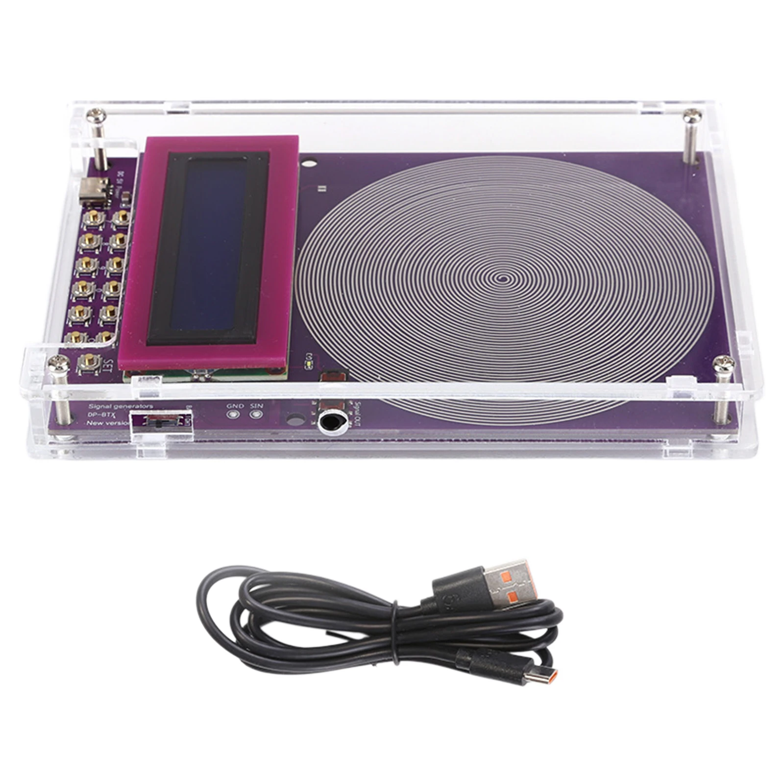 Generatore di Onde Schumann 7.83Hz, Generatore di Onde Sinusoidali a Frequenza Variabile 0.01-100000Hz con Display LCD, Sintonizzabile per Test di Laboratorio - immagine 4