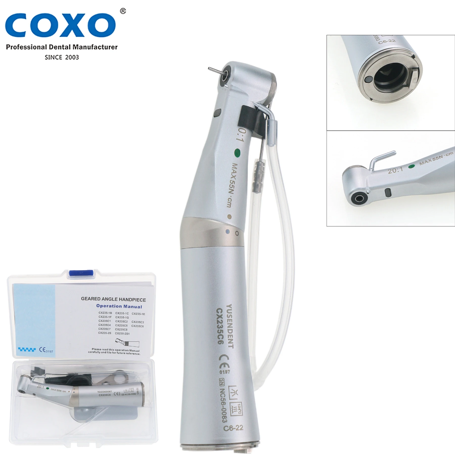 COXODental201ImplantFiberOpticSurgicalContraAngleHandpiece