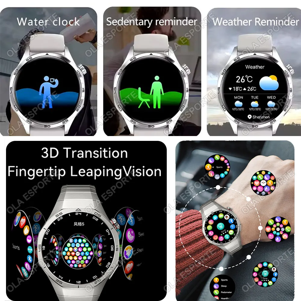 2026 New Men's Smart Watch HD Display Health Tracking Bluetooth Calling Voice Assistant Sports Smartwatch IP68 Waterproof Ma27 6