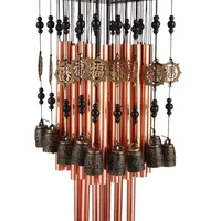 Outdoor Indoor 28 Metal Tube Wind Chime with Copper Bell Large Windchimes for Patio Garden Terrace W3089 2