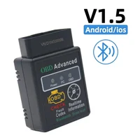 Bluetooth-Compatible Car OBD2 Scanner Elm327 V1.5 Code Reader OBDII Diagnostic Tool Diagnosis Scanner for Android IOS Windows 1
