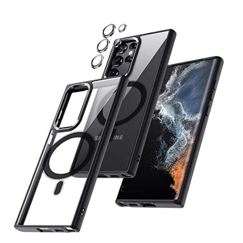 

Ультратонкий Магнитный ударопрочный чехол ZSHOW для Samsung Galaxy S22