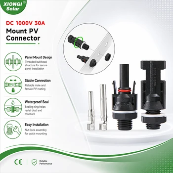 Connettore Solare Fotovoltaico 1000V per Montaggio Pannelli Solari e Inverter, Accoppiatore Solare IP67
