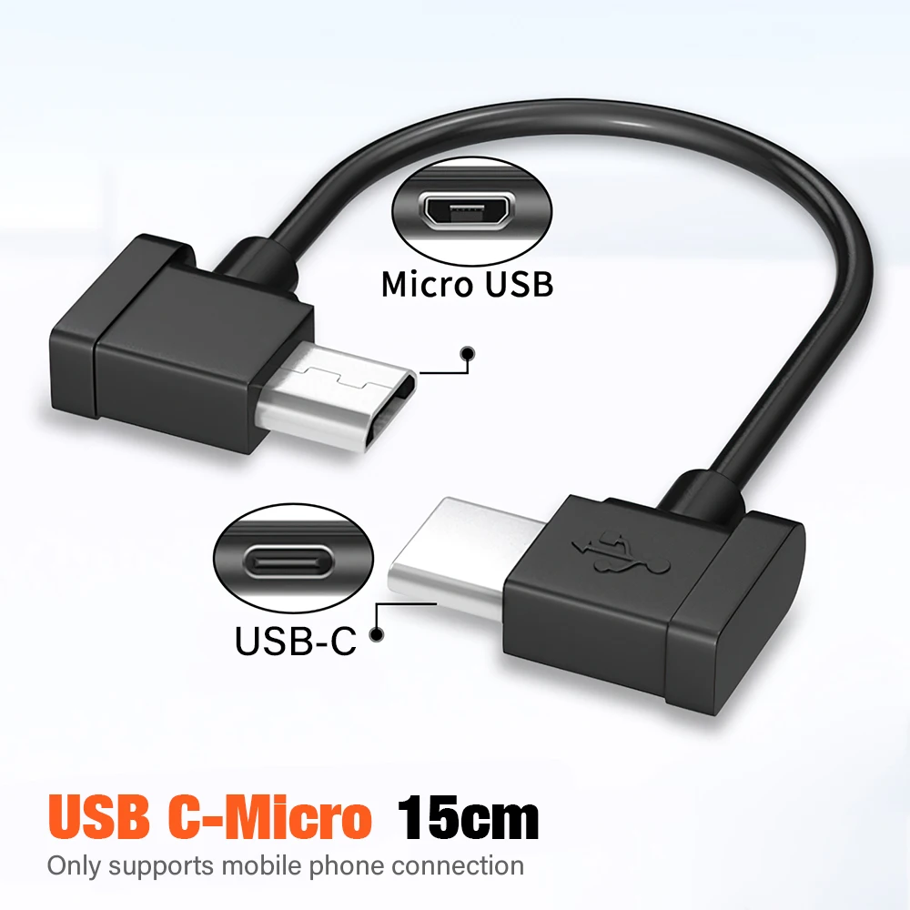 Cavo Dati OTG USB-C A USB-C 30cm Per Telecomando DJI Mavic 3, Mini 2/3/4 Pro, Air 2S E Smartphone IPhone 16, Galaxy S24, IPad
