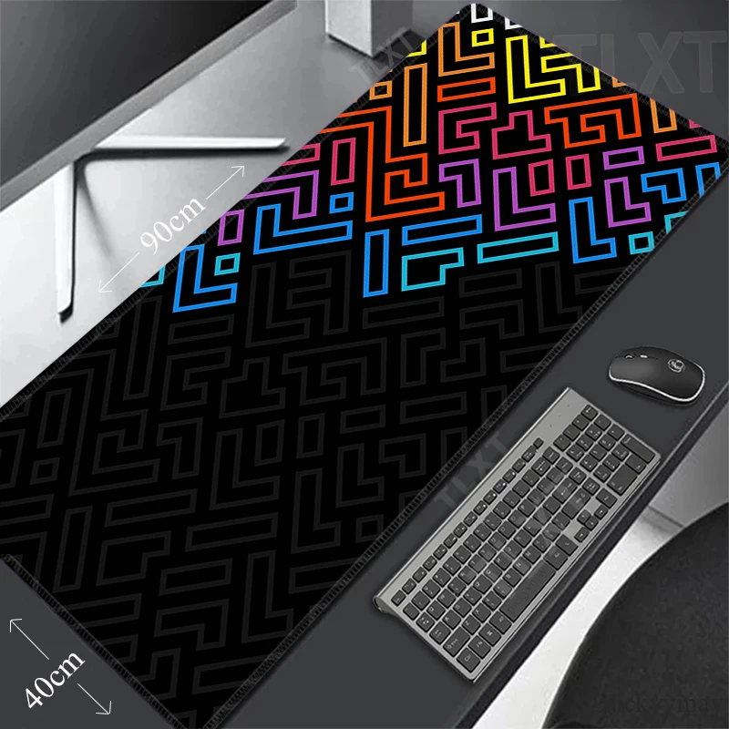 

Geometric Gaming Mousepads Large Mouse Mat Non-Slip Rubber Mouse Pad Computer Keyboard Mats Game Mousepad Big Desk Pads