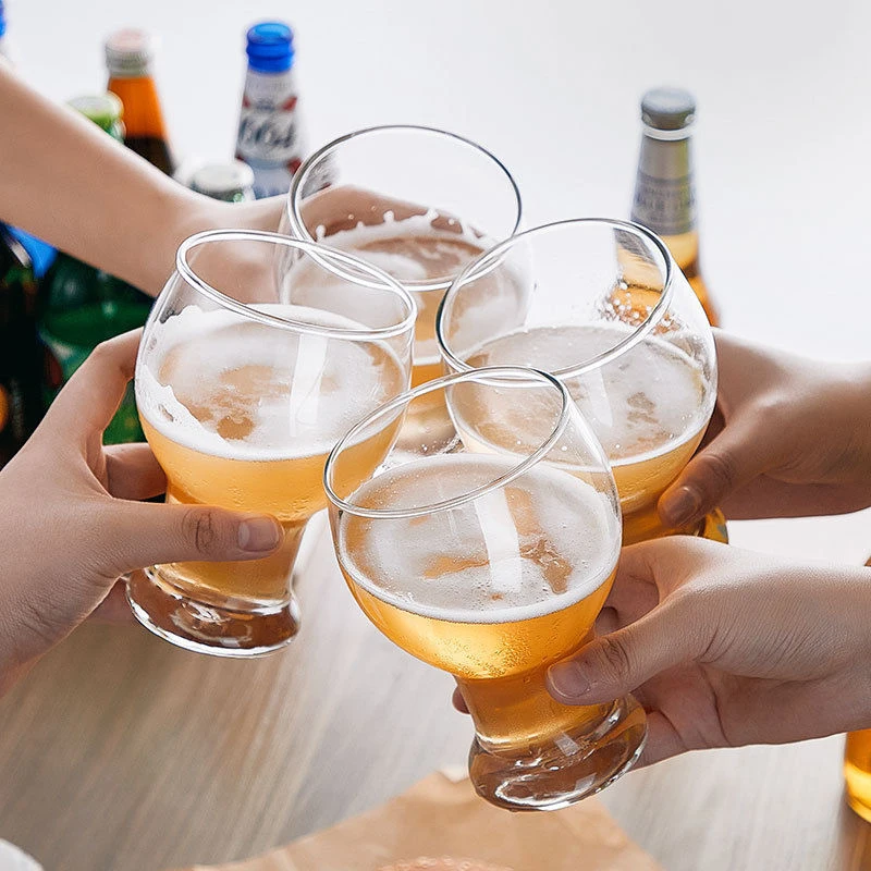 1Pc Craft Brews Beer Glasses Classic Wheat Wine Drinking Tumblers Large Capacity Tea Juice Water Cup Bar Party Club Drinkware