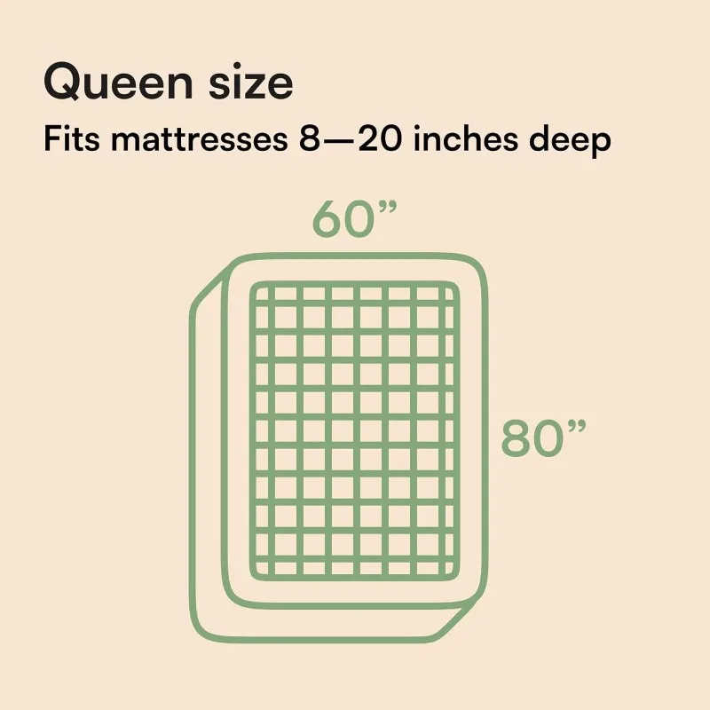Bamboo Viscose Queen Mattress Topper for Comfort
