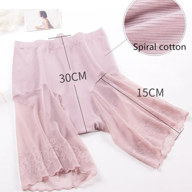 Women's shorts under the skirt Safety Pants Sexy Lace Anti Chafing Thigh High Waist Boxer Panties Anti Friction Skirt Shorts 4