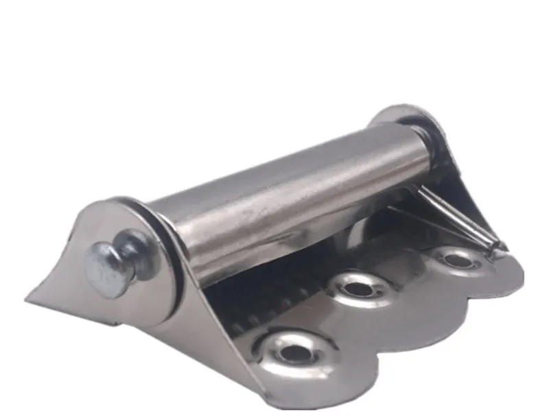 4" Stainless Steel Butterfly Spring Hinges - Self-Closing Cabinet Door Hinges With Screws (4-Pack)