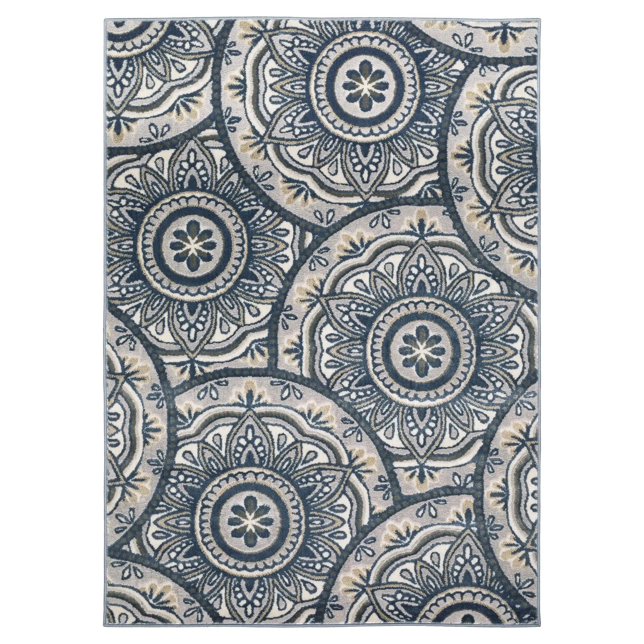 

Mainstays 5' x7' Blue Medallions Area Rug