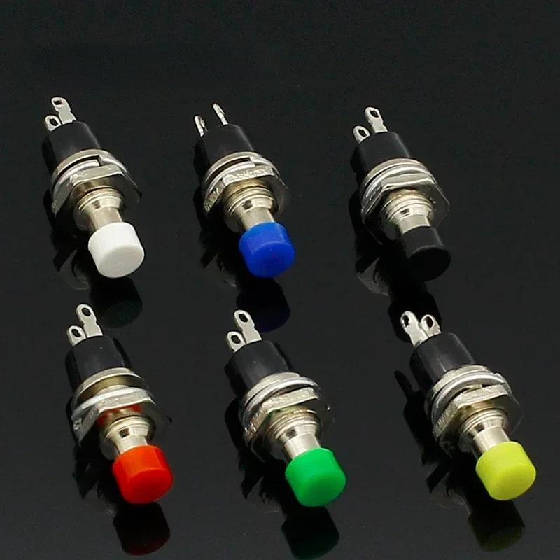 6 Pz 7Mm Interruttore A Pulsante Momentaneo Premere L'Interruttore Di Ripristino Momentaneo On Off Pulsante Micro Interruttore Normalmente Aperto No