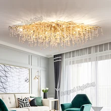 

Nordic LED Crystal Chandeliers Gold Luxury Lighting Chandelier for Bedroom Dining Living Room Kitchen Light