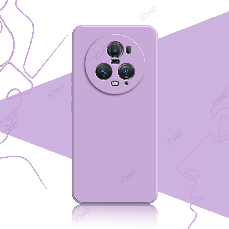 Premium Liquid Silicone Case Cover for Honor Magic 5 Series - Soft Square Design
