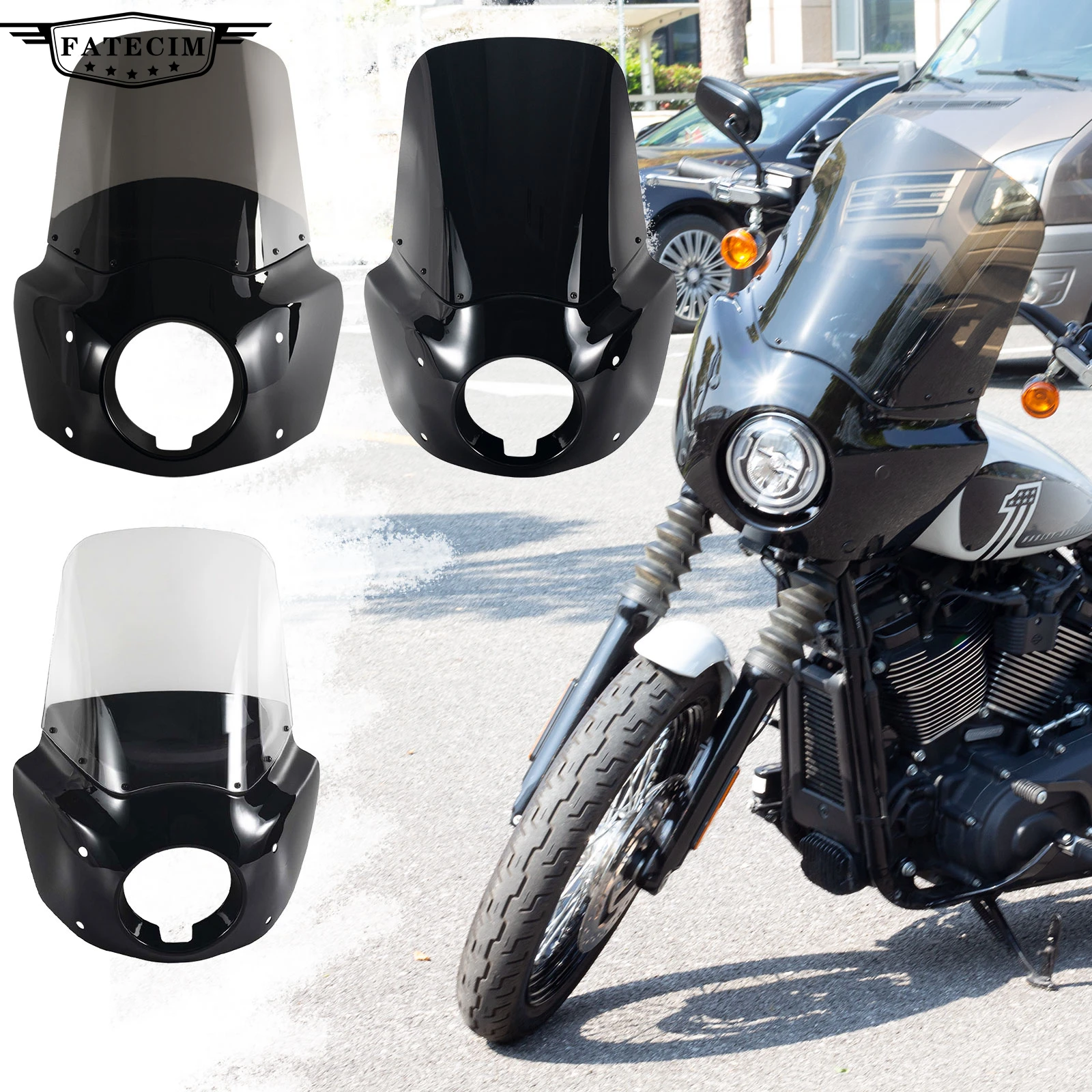 15" motorcycle front fairing for Harley Dyna 06-17 motorcycle fairing