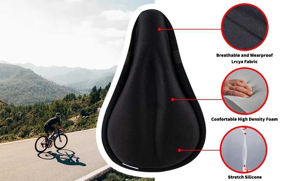 Comfortable Gel Bike Seat Cover for Cycling