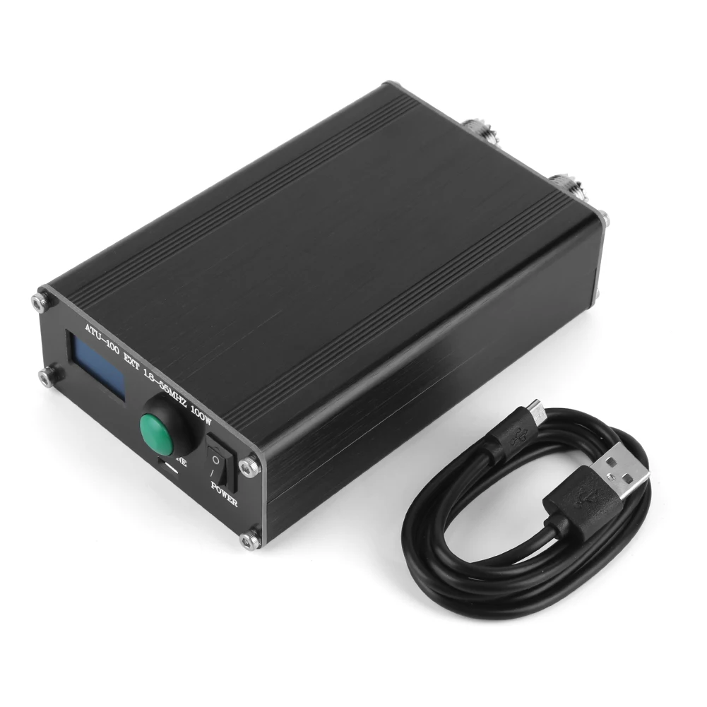 Automatic Antenna Ham Tuner with USB Cable ATU-100 EXT Antenna Tuner Mini Automatic for Radio Equipment 1.8~55MHz
