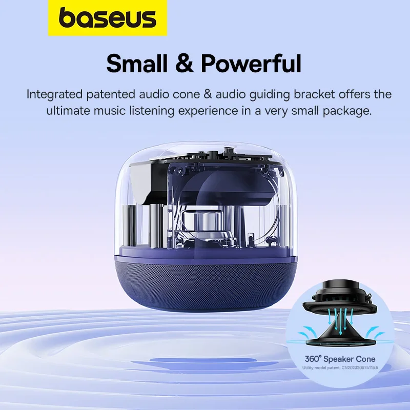 360도 사운드와 맞춤형 기능으로 음악을 더욱 즐겁게 만드는 Baseus AeQur V2 블루투스 스피커