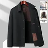 New Arrival Handmade Double-sided Autumn and Winter, Men's Detachable Down Liner, Thickened Woolen Fabric Jacket Size MLXL2XL3XL 2