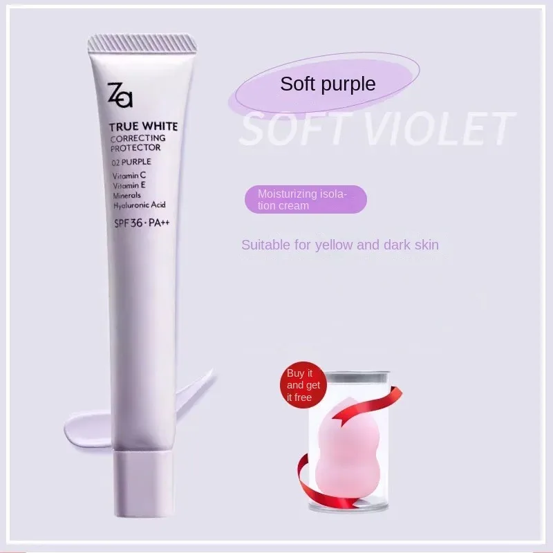 Za True Insulation Cream Base Per Il Trucco Primer Per Il Viso Pori Invisibili Luce Senza Olio Copertura Dei Pori Della Pelle Correttore Liscio Primer