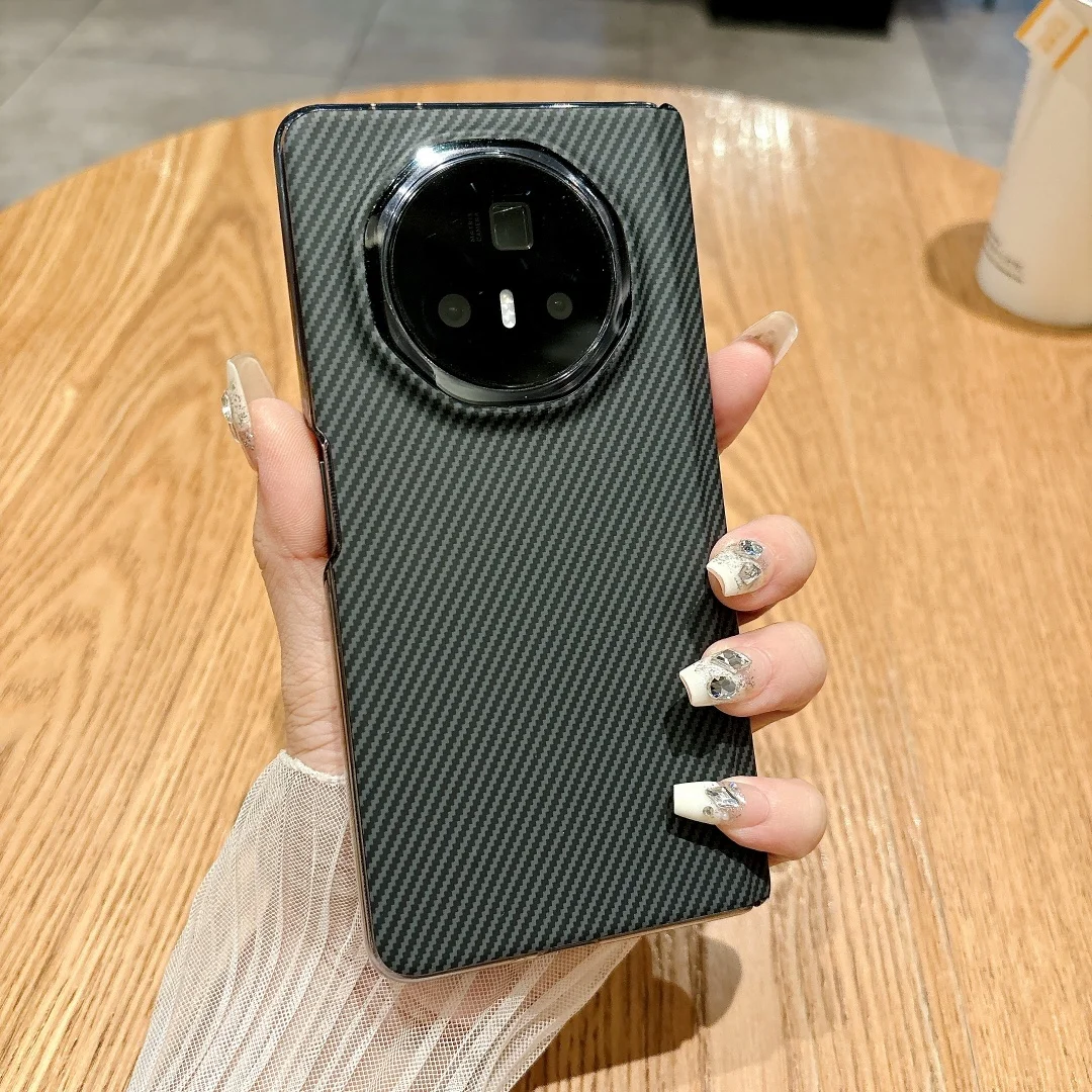 Fashion Leather Carbon Protective Shell Back Cover