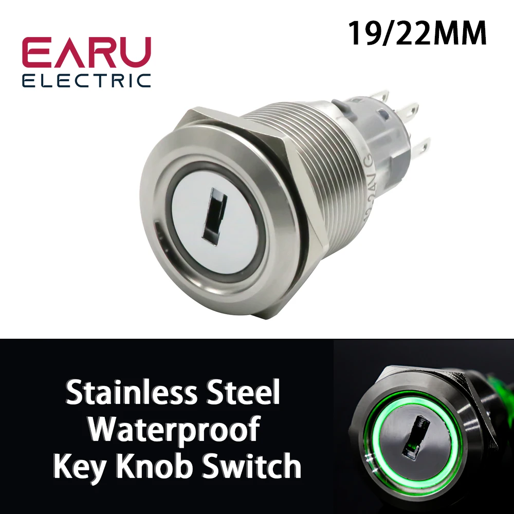 19mm22mmSelfreturnMomentarySelflockingFixationLEDLightMetal