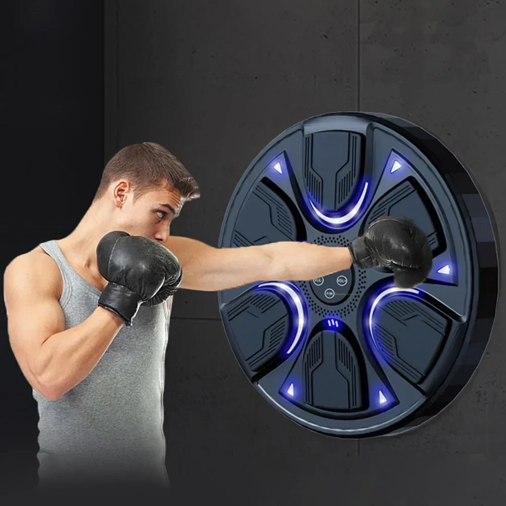 Smart Music Boxing Machine Wall Target LED Lighted Sandbag Relaxing Reaction Training Target for Boxing Sports Agility Reaction