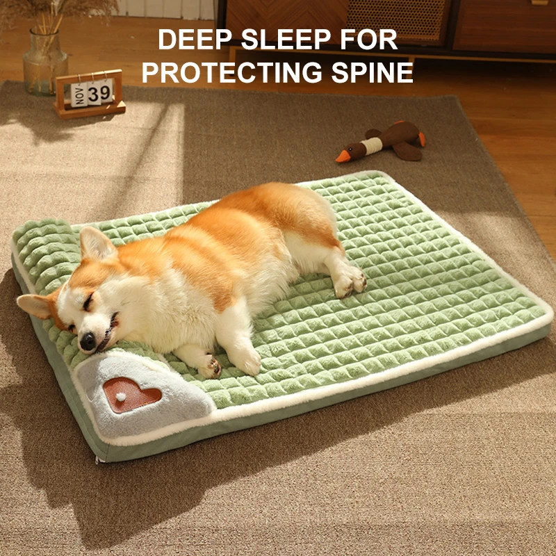 

Soft Pet Bed Nest Cat Litter Pillow Removable Cover Foam Pet Mat House Cushion Comfortable Thick Cat and Dog Sleeping Pad Kennel