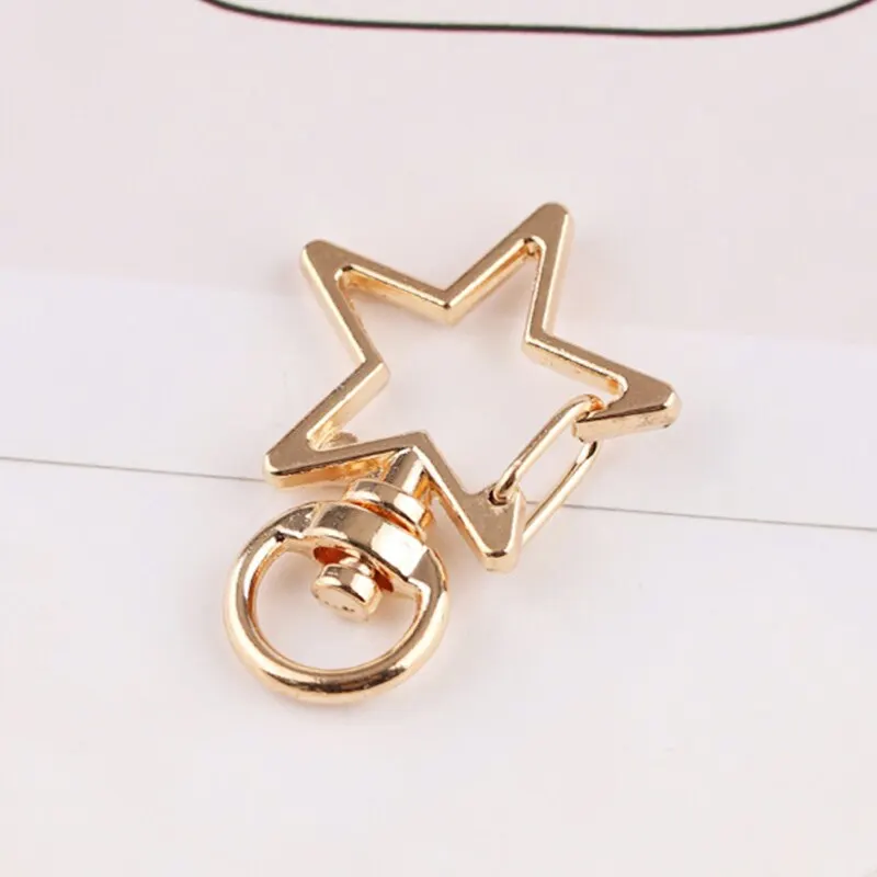 5 Pcs/lot Metal Star Universal Buckle Bag Gold Optional Key Buckle Alloy Buckle Bag Accessories