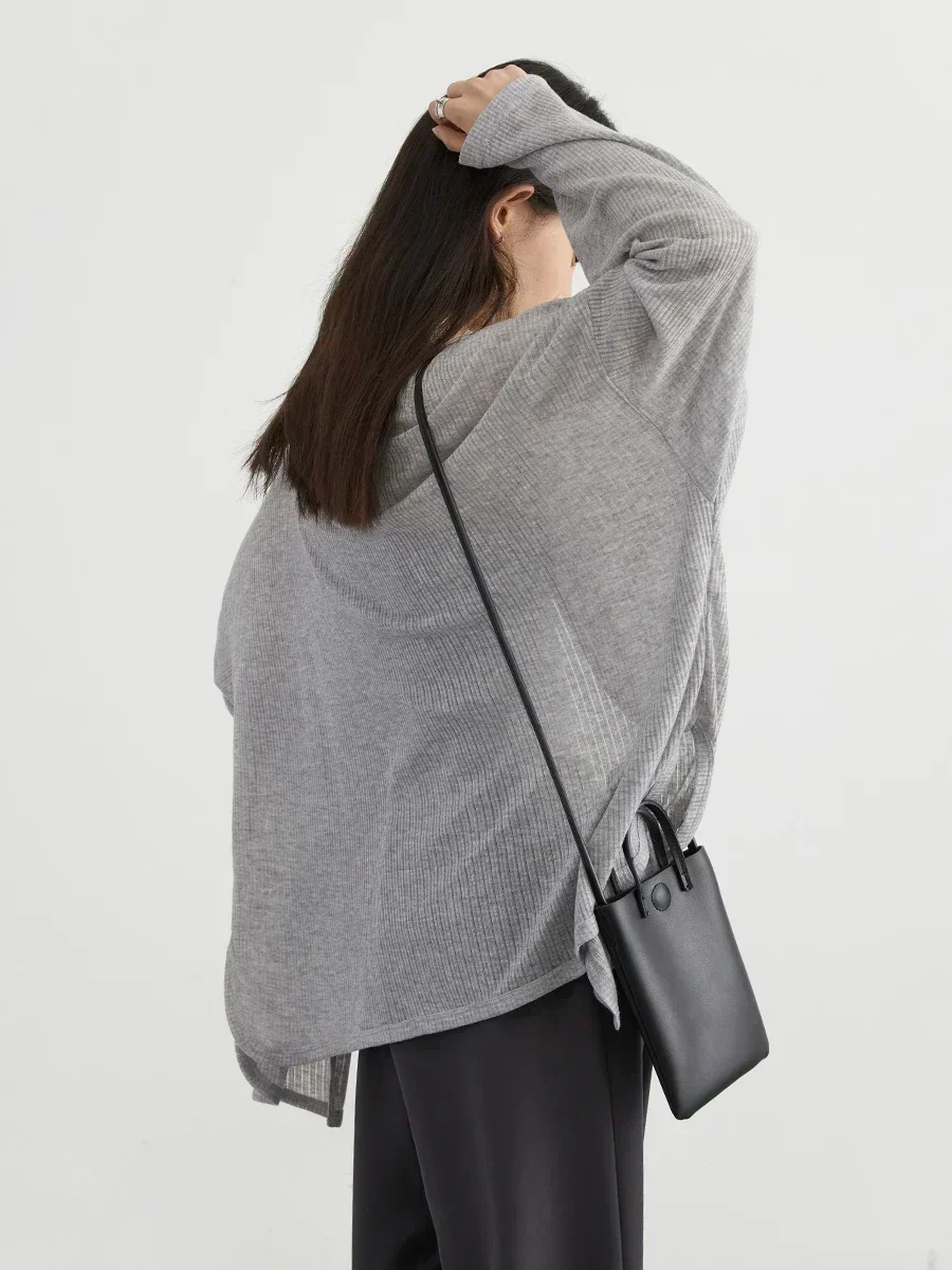 Long Sleeve Cardigan Women Lightweight Cardigan Women's Stylish V-neck Cardigan Coat Lightweight Spring Autumn Jacket for Daily 4