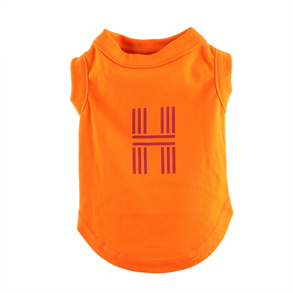 T-shirt personnalisé pour chiens imprimé H style Hermes - 2025 - Vêtement et accessoires pour chiens - Doglovedesign